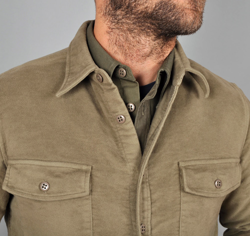 sage green overshirt