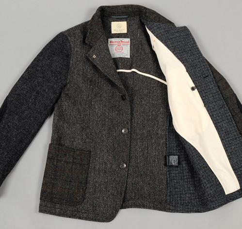 HARRIS TWEED COVERALL BLAZER, MIXED TWEEDS :: HICKOREE'S