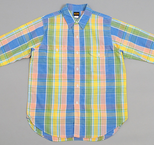AUTHENTIC &CP& SHIRT, BRIGHT BLUE MADRAS CHECK :: HICKOREE'S