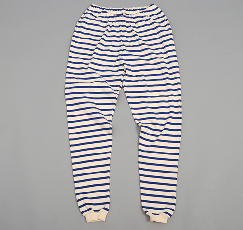 sweatpants with stripes on one leg