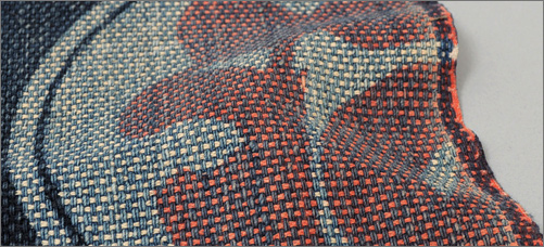 Sashiko Fabric Panel From Fireman's Uniform