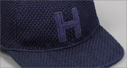 Hickoree's Indigo Sashiko H Ball Cap